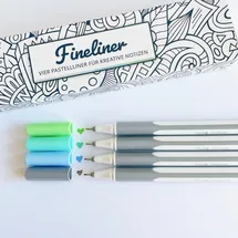teachly Fineliner Pastell Ocean 4er Set