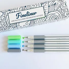 teachly Fineliner Pastell Ocean 4er Set