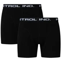 Petrol Industries Boxershorts schwarz/weiß XL 2er Pack