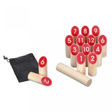 Philos 3315 - Number Kubb Game, Holz, Geschicklichkeitsspiel, Wurfspiel, Mannschaftsspiel