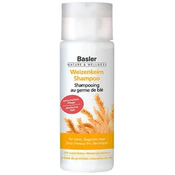 Basler Weizenkeim Shampoo Flasche 200 ml | Shampoo vegan | Damen-Shampoo für dünnes feines Haar