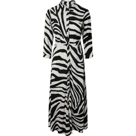 Y.A.S Hemdblusenkleid Sommerkleid Zebra Print Beige 36