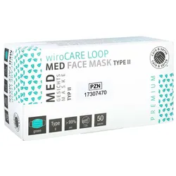 Op-maske Mundschutz 3lagig M.gummi Grün