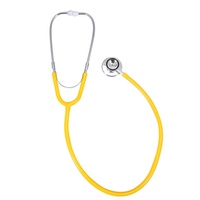 Tomotato Doppelkopf Stethoskop, Multifunktionales Doppelkopf Stethoskop für die Zwerchfelluntersuchung bei Erwachsenen oder Kindern(Gelb)