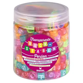 Moses Transparente Buchstabenperlen Bastelperlen