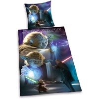 Jedi Yoda Star Wars Bettwäsche glatt Übergrösse Luke Schwert Lucasfilm 155 x 220 cm NEU Wow - All-In-One-Outlet-24 -