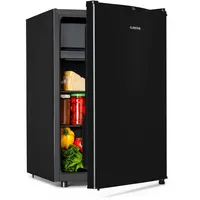 Klarstein Obsidian Kühlschrank, 72 Liter, innen und außen schwarz,