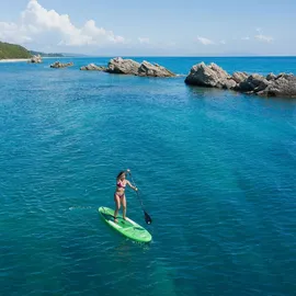 Aqua Marina SUP Board Set Breeze 300 x 76 x 12 cm grün