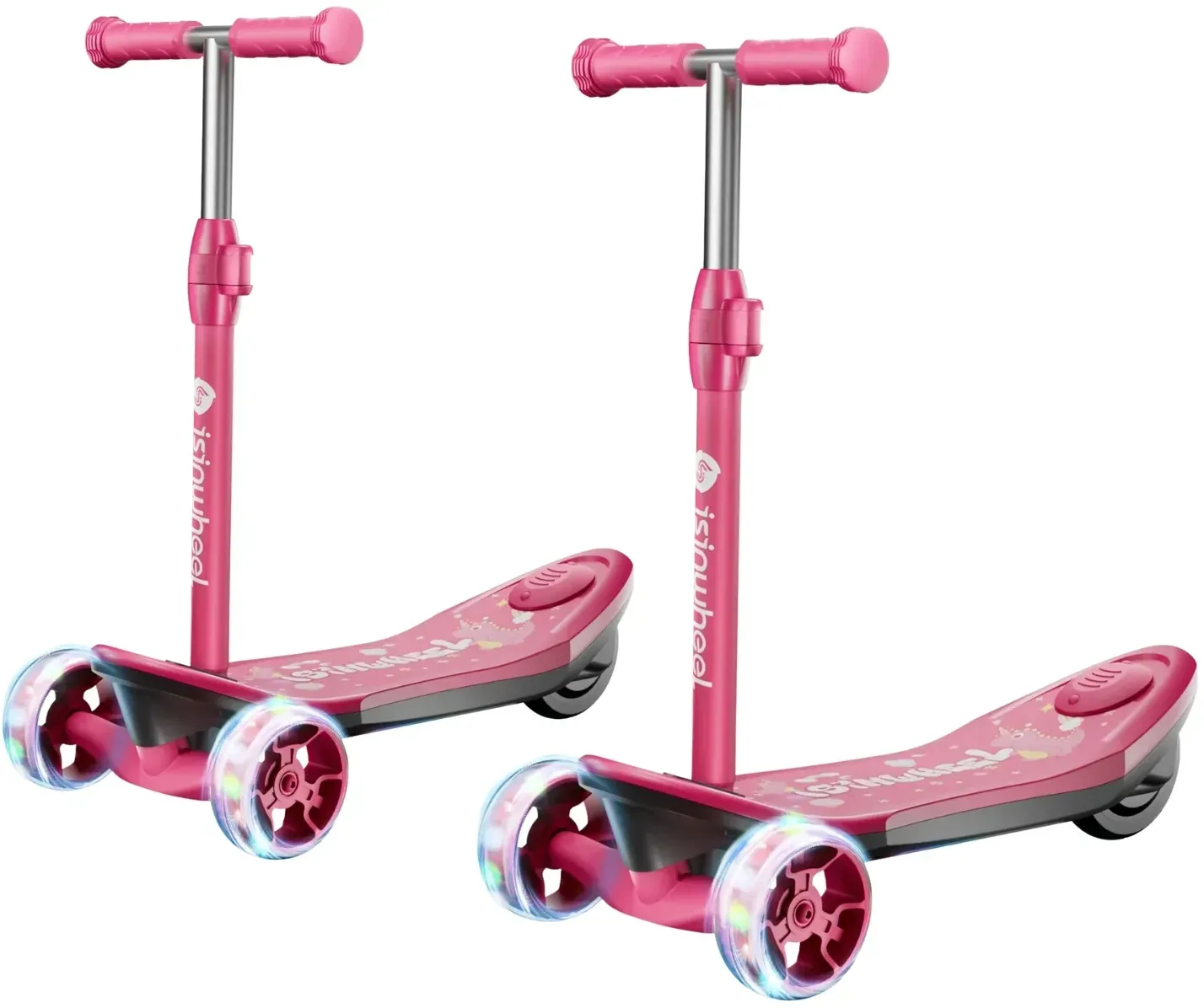 MiniSpider 2-in-1 Elektrischer Dreirad-Kinderscooter und Skateboard für Kinder ab 3 Jahre (Höhenverstellbare)
