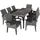 Tectake Foggia Set 8-tlg. Grau