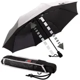Euroschirm Light Trek Automatic Regenschirm (Größe One Size, silber)