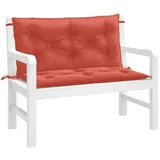vidaXL Gartenbankauflage 100 x 50 x 7 cm melange rot 2 St.