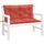 vidaXL Gartenbankauflage 100 x 50 x 7 cm melange rot 2 St.