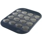 Mastrad Silikonbackform für 16 Mini-Tartelettes