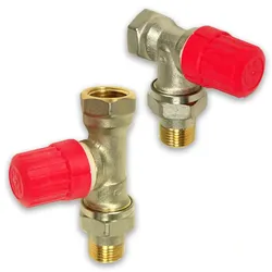Danfoss Thermostatventil für Kompaktheizkörper, verschiedene Ausführungen (Ausführung: Winkelform 3/8'')