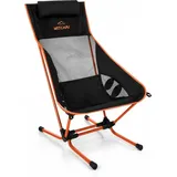 normani Campingstuhl Campingstuhl Witchai, Ultraleichter Strandstuhl Beachchair bis 150 kg Outdoorstuhl orange