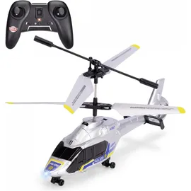 DICKIE RC-Hubschrauber Police Helicopter 2,4GHz RTR blau|silberfarben (201103010)