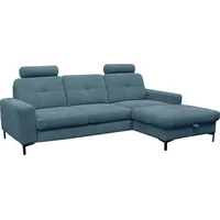 alina Ecksofa Stelvia, Inklusive Nackenstützen, Breite 254 cm blau 280 cm x 84 cm x 161 cm