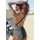 ELBSAND Badeanzug Damen Schwarz/Mehrfarbig 36 Cup A/B