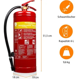 smartwares Schaumlöscher SB6 Schaum