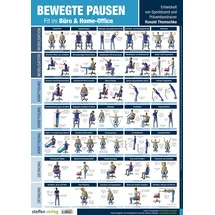 Steffen Verlag XXL-Fitnessposter Bewegte Pausen: Fit im Büro & Home-Office. A1-Format (Trainingsreihe von Ronald Thomschke)