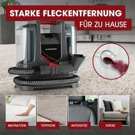 Clean Maxx Polster- & Teppichreiniger anthrazit/rot