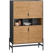 SoBuy Geräteumbauschrank Winnie 84 x 40 x 132 cm Schwarz