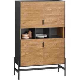 SoBuy Geräteumbauschrank Winnie 84 x 40 x 132 cm Schwarz