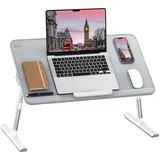 LuxusKollektion Laptoptisch Laptop Bett Tisch Höhenverstellbar Winkelverstellbar Maus Platz 17in