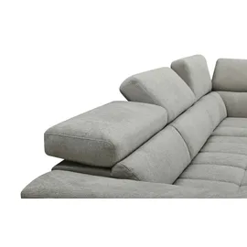 Uno Ecksofa Mikrofaser , grau , Maße (cm): B: H: 72 T: 211.0
