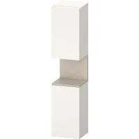Duravit Qatego Hochschrank Weiß Supermatt mit Nischenbeleuchtung × weiß