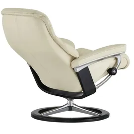 Stressless Relaxsessel Sunrise Leder 92 x 105 x 80 cm creme mit Hocker