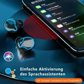 NAmobile Bluetooth In-Ear Kopfhörer für Xiaomi Redmi Note 9 10 11 12 13 14 Pro Ohrhörer - Schwarz