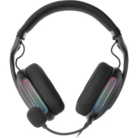 Mars Gaming MH-PRO, RGB Flow, Surround Sound Kopfhörer, Schwarz