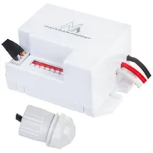 Maclean Brackets Maclean Sensor MCE32 V, PIR-Bewegungsmelder mit Mini-Sonde 12-24V DC 360° weiß