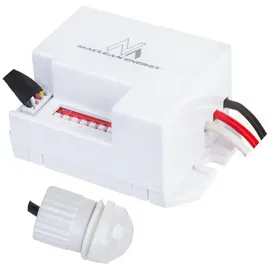 Maclean Brackets Maclean Sensor MCE32 V, PIR-Bewegungsmelder mit Mini-Sonde 12-24V DC 360° weiß