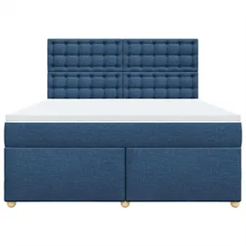 vidaXL Boxspringbett 180 x 200 cm Blau