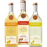 Digestif Set - Die Feinen Milden von Schladerer - Tasting-Set mit Goldaprikose, Bergapfel & Williamsbirne - Spirituose (3 x 700 ml)