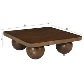 Möbel Kraft Rondura Braun Mangoholz 90 x 90 cm