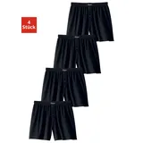 LE JOGGER Weiter Boxer in schwarz, | Gr. 3 (XS), Jersey, Obermaterial: 100% Baumwolle, unifarben, bequem, Unterhosen, aus angenehm weicher Baumwoll-Qualität