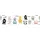 A.S. Création Monster Party Bordüre 16 cm 5 m Grau/Schwarz/Weiß 403754