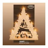 Weigla Lichterspitze/Schwibbogen"Hirschfamilie" 7 flg. Erzgebirge garantiert