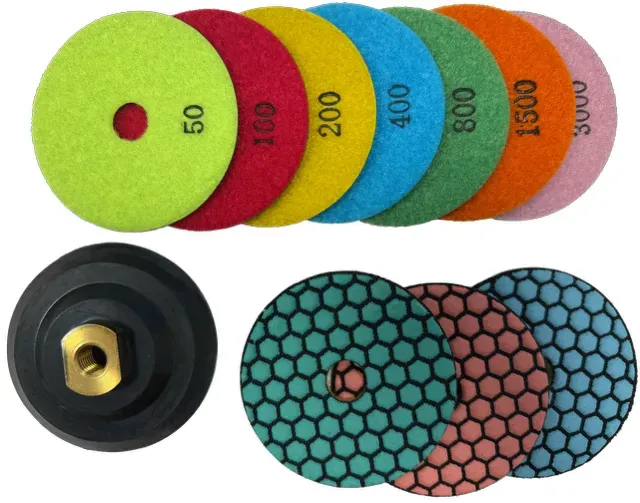 100 mm Trocken-Polierscheiben / Körnung 50 - 3000 | K 3000