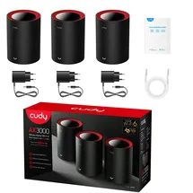 Cudy M3000 3-Pack Router, Schwarz