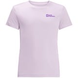 Jack Wolfskin Unisex Kinder Active Solid K T-Shirt, Pale Lavendar, 152 EU