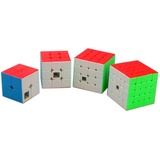 moyu MoFangJiaoShi MFJS Stickerless Geschwindigkeit Cube Bundle 2x2 3x3 4x4 5x5 Zauberwürfel Cubing Klassenzimmer Smooth Puzzles