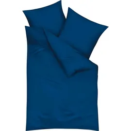 KAEPPEL Uni Mako-Satin marine 155 x 220 cm + 80 x 80 cm