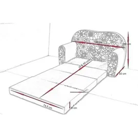 Viking Choice – Gästematratze – Sofa – 170 x 100 x 8 – – Rosa – Pferd