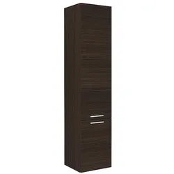 Hochschrank Serie MBK, 2 Türen, Eiche Biber, Anschlag links, 350 x 1625 x 370 mm - 93 176 98