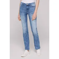 Soccx Damen, Jeans, RO:My regular fit, | Bequeme Stretch Denim mit normaler Leibhöhe